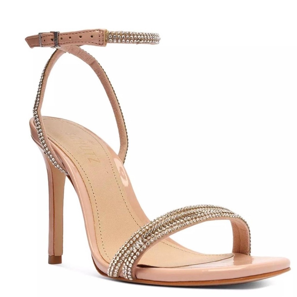SCHUTZ crystal embellished sandal